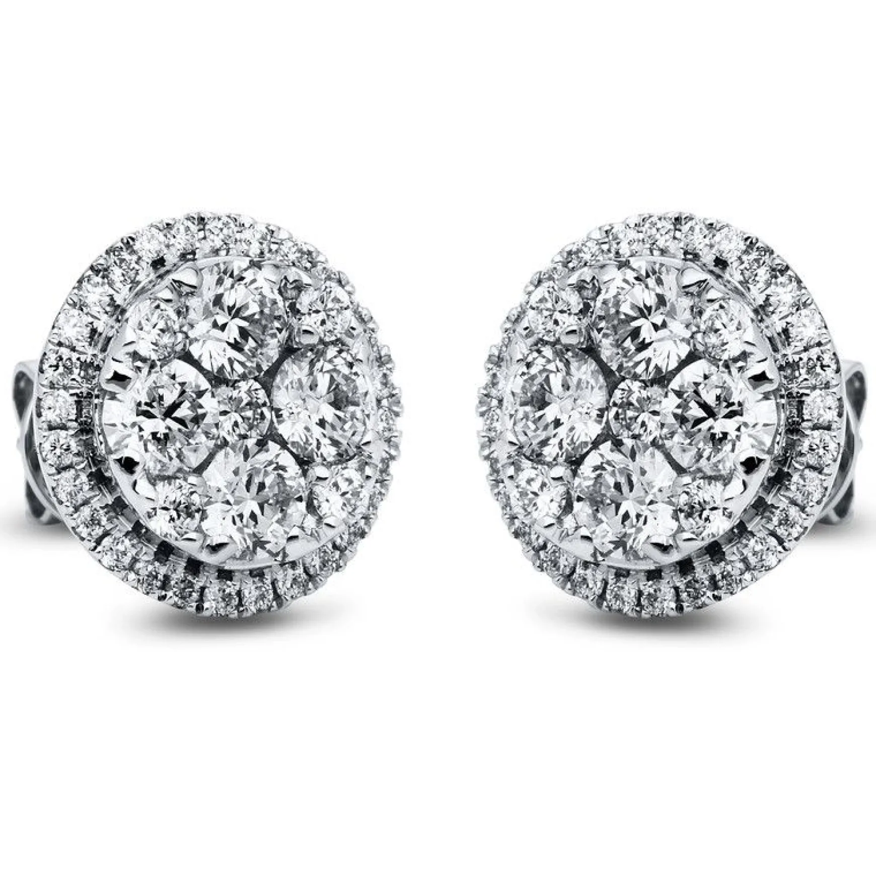 Ohrstecker 750/18K Weissgold Diamant 1.84ct.