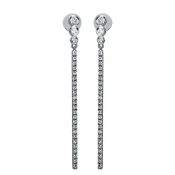 Ohrstecker 750/18K Weissgold Diamant 0.5ct.