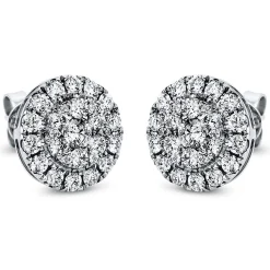 Ohrstecker 750/18K Weissgold Diamant 0.96ct.