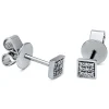 Ohrstecker 750/18K Weissgold Diamant 0.08ct.