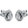 Ohrstecker 750/18K Weissgold Diamant 0.61ct.