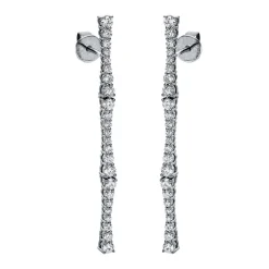 Ohrstecker 750/18K Weissgold Diamant 0.8ct.