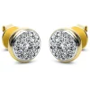 Ohrstecker 585/14K Weissgold/Gelbgold Diamant 0.58ct.