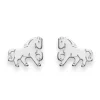 Ohrstecker Pferd Silber 925, 8x9mm