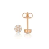 Ohrstecker Rotgold 750/18K Diamant 0.15ct.