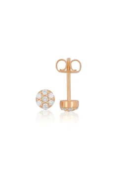 Ohrstecker Rotgold 750/18K Diamant 0.15ct.