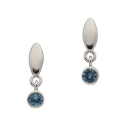 Ohrstecker Silber 925 Zirkonia, 15x4mm