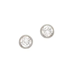 Ohrstecker Silber 925 Zirkonia, 5mm