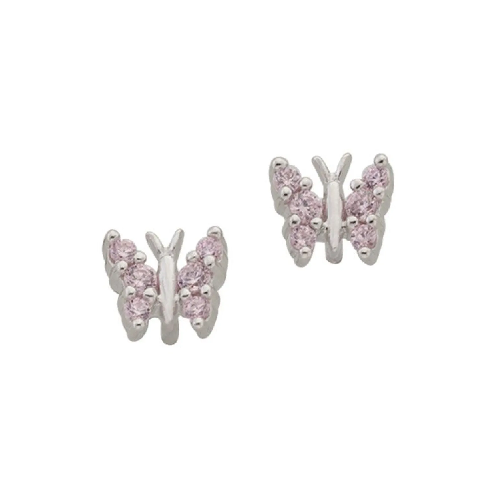 Ohrstecker Silber 925 Zirkonia, 6mm