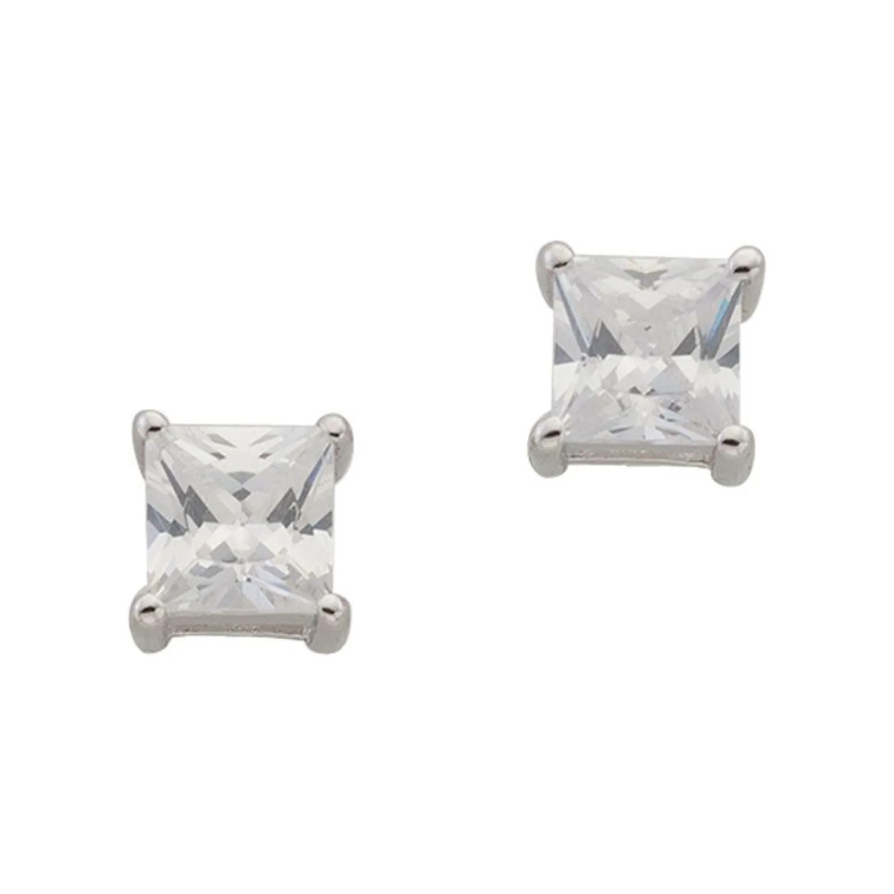 Ohrstecker Silber 925 Zirkonia, 6mm