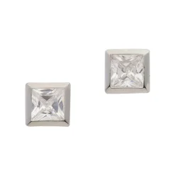 Ohrstecker Silber 925 Zirkonia, 6mm