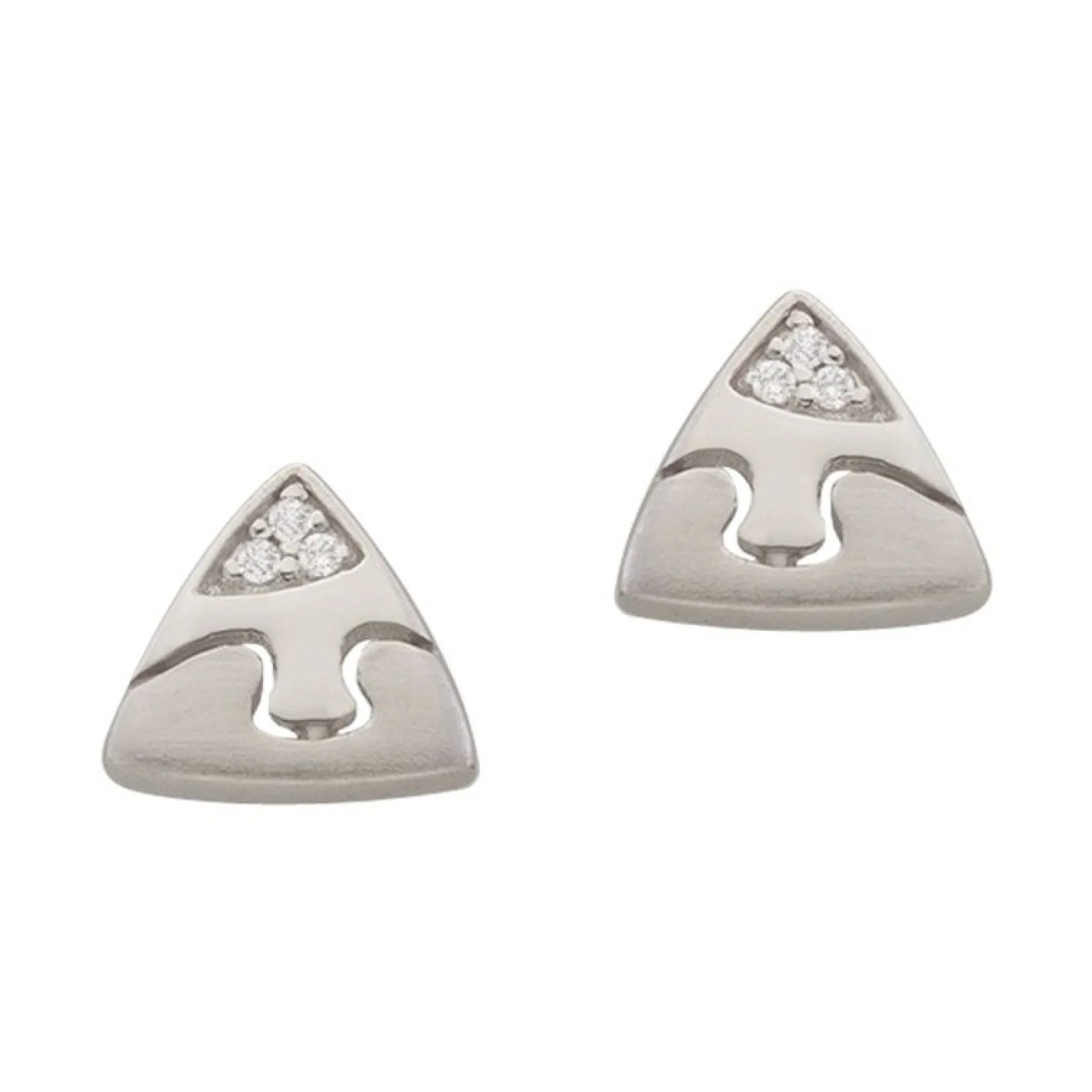 Ohrstecker Silber 925 Zirkonia, 7x8mm