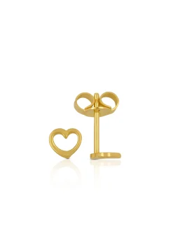 Ohrstecker Swinging heart Gelbgold 750, 5mm