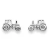 Ohrstecker Traktor Silber 925, 6x9mm