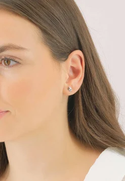 Ohrstecker Weissgold 750 Diamant 0.06ct. 7x5mm