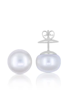 Ohrstecker Weissgold 750 Süsswasserperle 11.5-12mm