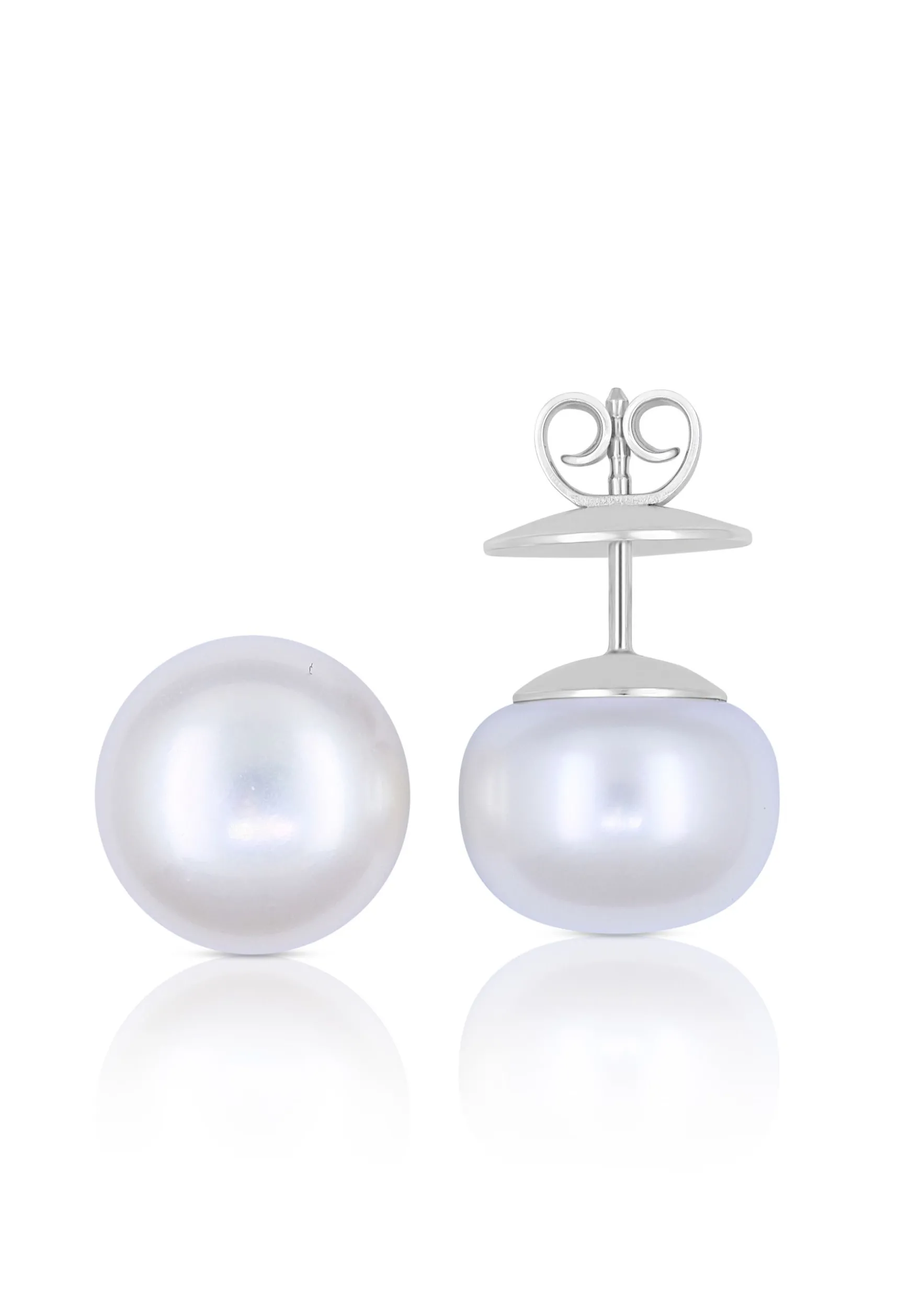 Ohrstecker Weissgold 750 Süsswasserperle 11.5-12mm