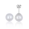 Ohrstecker Weissgold 750 Süsswasserperle 9-9.5mm