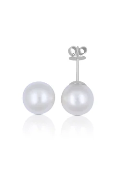 Ohrstecker Weissgold 750 Süsswasserperle 9-9.5mm