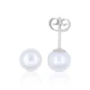 Ohrstecker Weissgold 750 Süsswasserperle 6.5-7mm