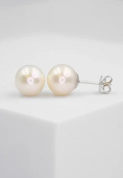 Ohrstecker Weissgold 750 Süsswasserperle 9-9.5mm