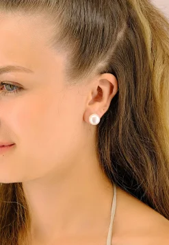 Ohrstecker Weissgold 750 Süsswasserperle 11.5-12mm