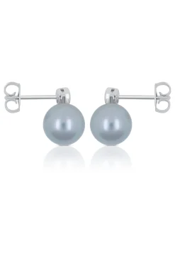 Ohrstecker Weissgold 750 Tahiti Perle 8-9mm Brillant 0.11ct.