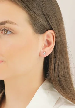 Ohrstecker Weissgold 750, 8x6mm