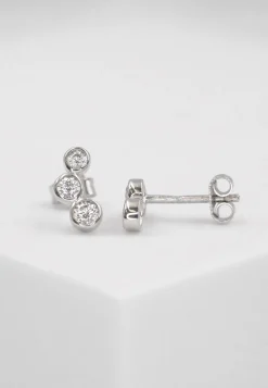 Ohrstecker Weissgold 750 Zirkonia 10mm