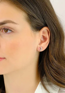 Ohrstecker Weissgold 750 Zirkonia 10mm