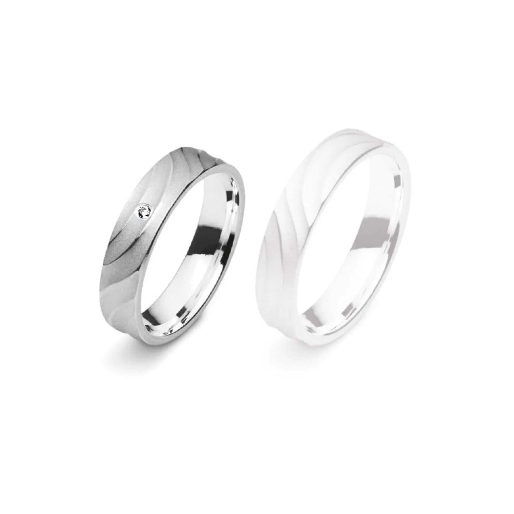 Partnerring Silber 925 Zirkonia