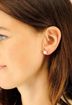 Perlohrringe Gelbgold 750 Süsswasserperle 7-7.5mm