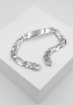 Plaketten-Armband Silber 925 Figaro, 8mm, 19cm