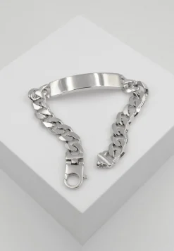 Plaketten-Armband Silber 925 Panzer, 9.4mm, 19cm