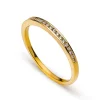 Ring Gelbgold 750 Brillanten 0.10ct. Rivière Kanalfassung