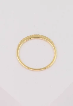 Ring Gelbgold 750 Brillanten 0.10ct. Rivère 4-Grifffassung (54)