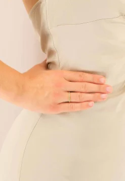 Ring Gelbgold 750 Brillanten 0.10ct. Rivière Kanalfassung (52)