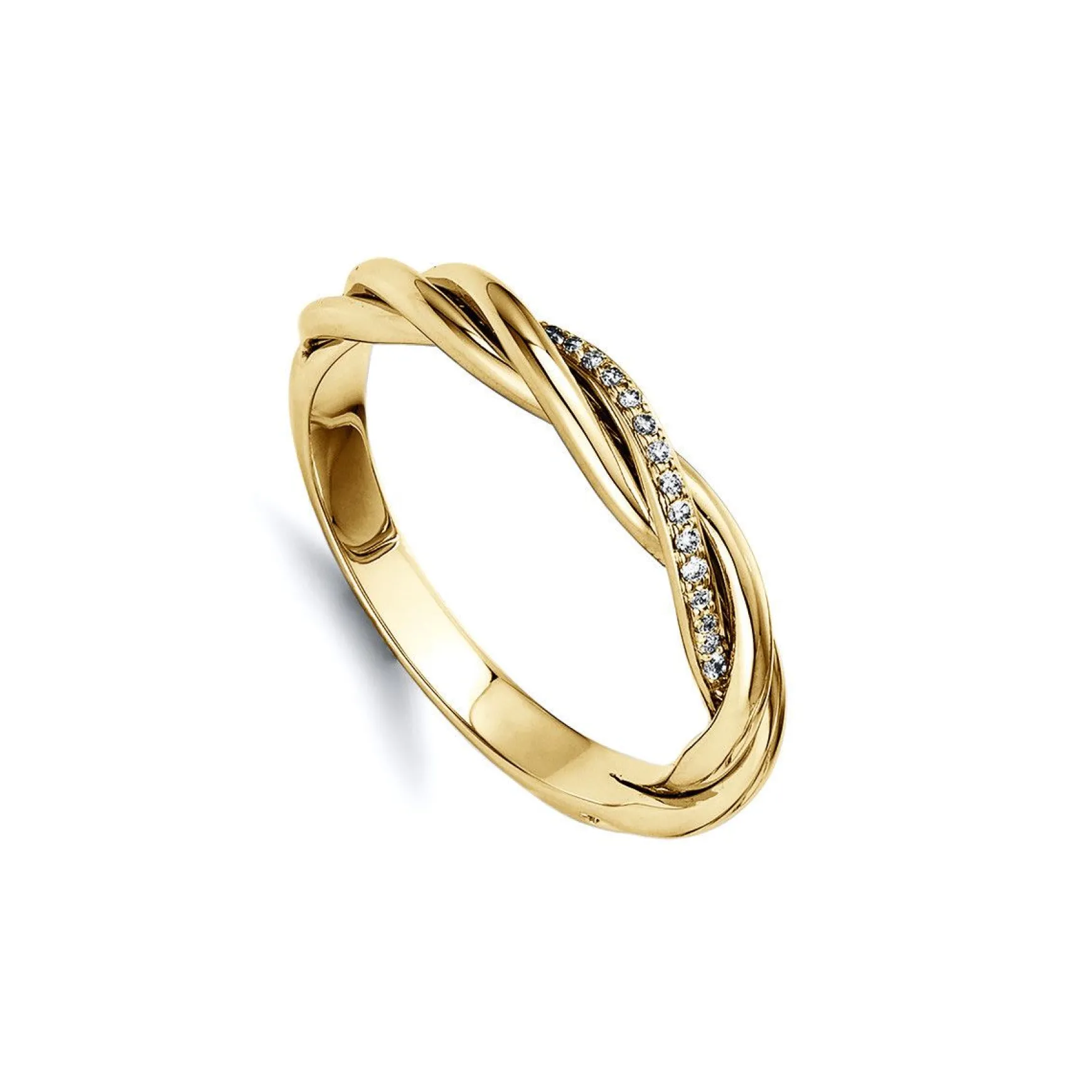 Ring 750/18K Gelbgold Diamant 0.05ct.