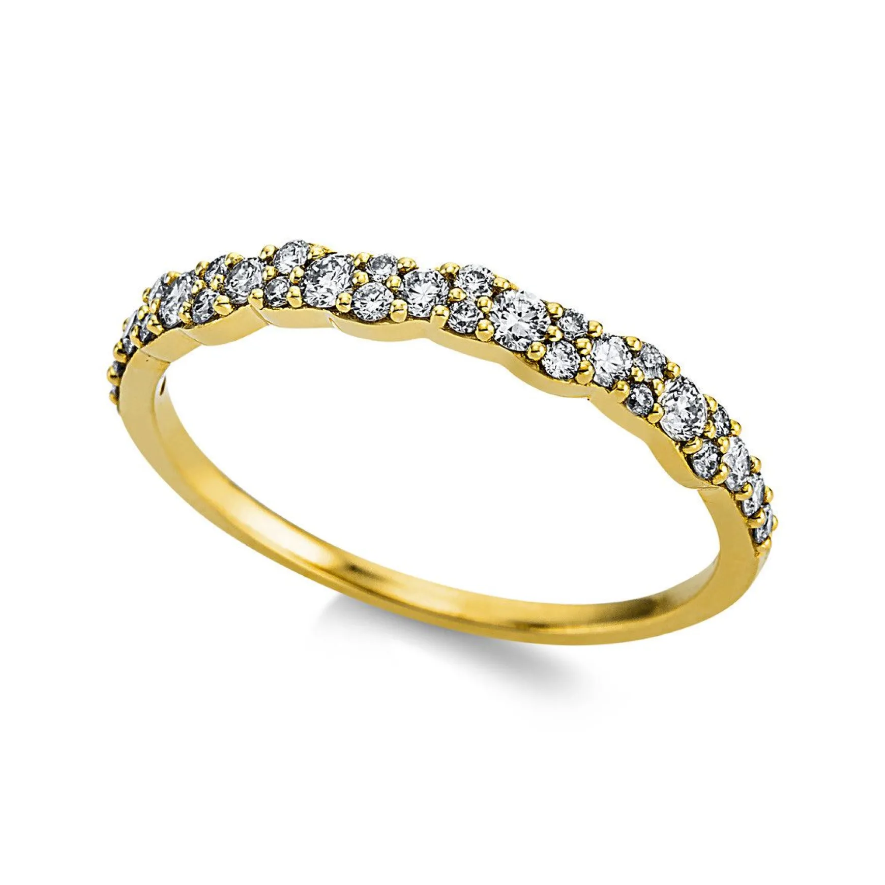 Ring 750/18K Gelbgold Diamant 0.38ct.