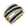 Ring 750/18K Gelbgold Diamant 1.89ct. Safir 4.52ct.