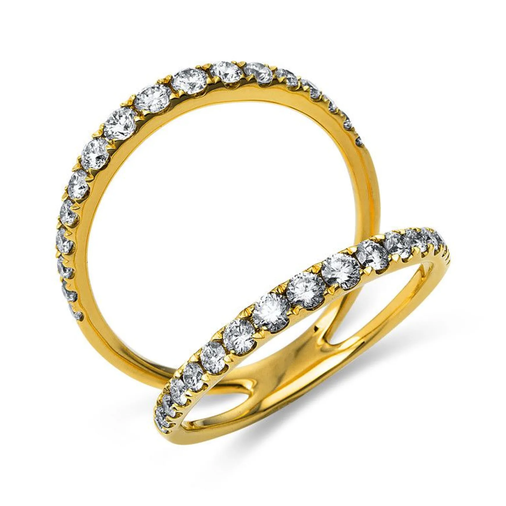 Ring 750/18K Gelbgold Diamant 0.83ct.