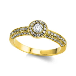 Ring 750/18K Gelbgold Diamant 0.5ct.
