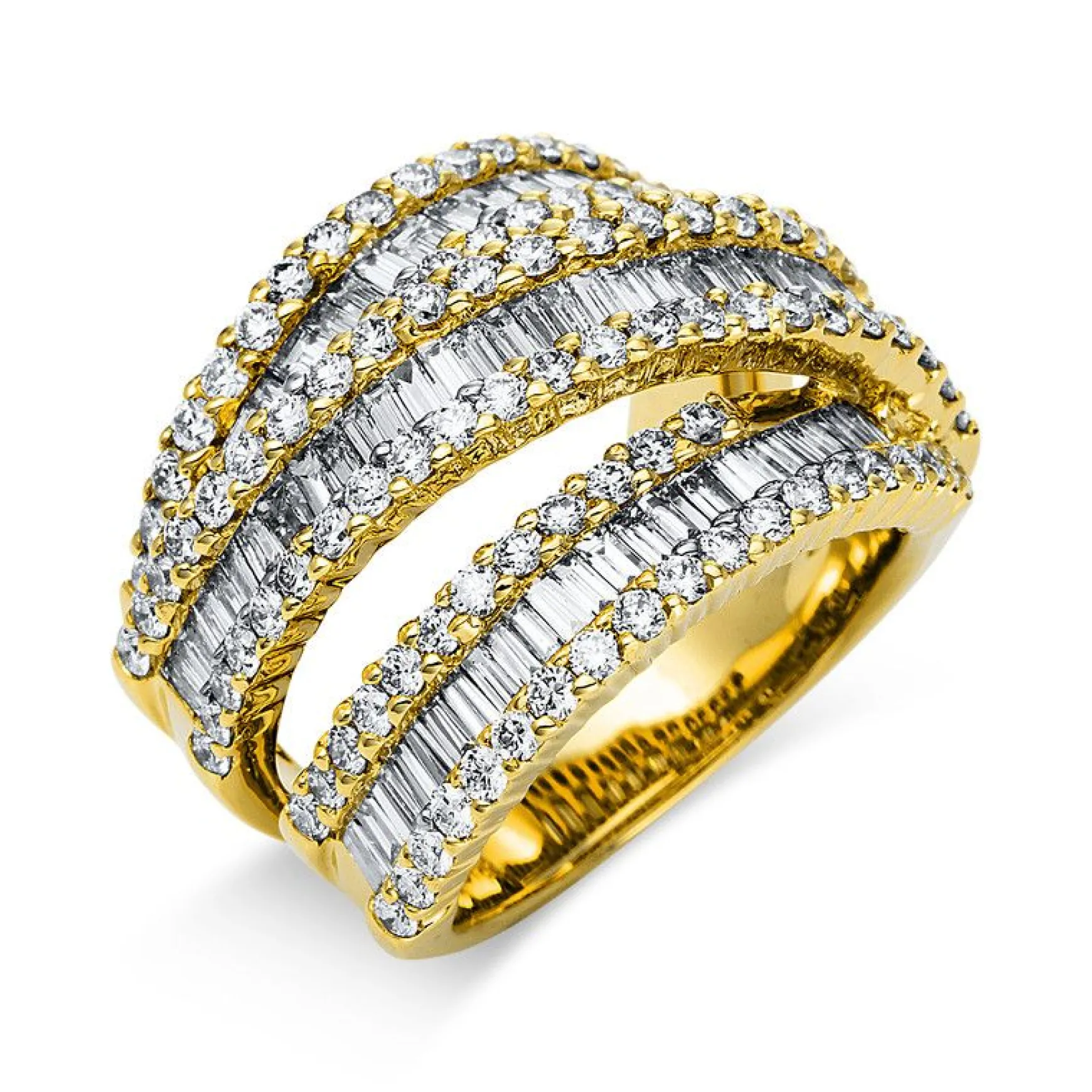 Ring 750/18K Gelbgold Diamant 3.6ct.