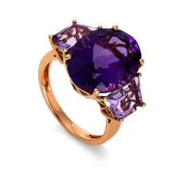 Ring 750/18K Rotgold Amethyst 11.6ct.
