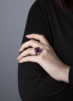 Ring 750/18K Rotgold Amethyst 13.4ct.