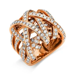 Ring 750/18K Rotgold Diamant 2.41ct.