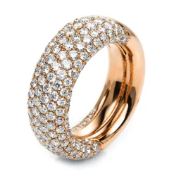 Ring 750/18K Rotgold Diamant 3.84ct.