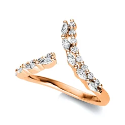 Ring 750/18K Rotgold Diamant 0.48ct.
