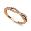 Ring 750/18K Rotgold Diamant 0.13ct.