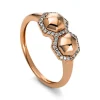 Ring 585/14K Rotgold Diamant 0.14ct.